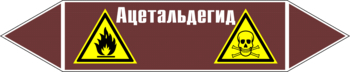 Маркировка трубопровода "ацетальдегид" (пленка, 252х52 мм) - Маркировка трубопроводов - Маркировки трубопроводов "ЖИДКОСТЬ" - vektorb.ru