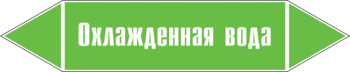 Маркировка трубопровода "охлажденная вода" (пленка, 252х52 мм) - Маркировка трубопроводов - Маркировки трубопроводов "ВОДА" - vektorb.ru